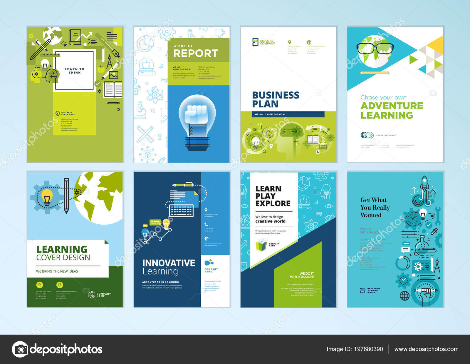 Set Brochure Design Templates Subject Education School For School Brochure Design Templates
