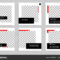 Set Editable Minimal Modern Design Banner Template Black Red For College Banner Template