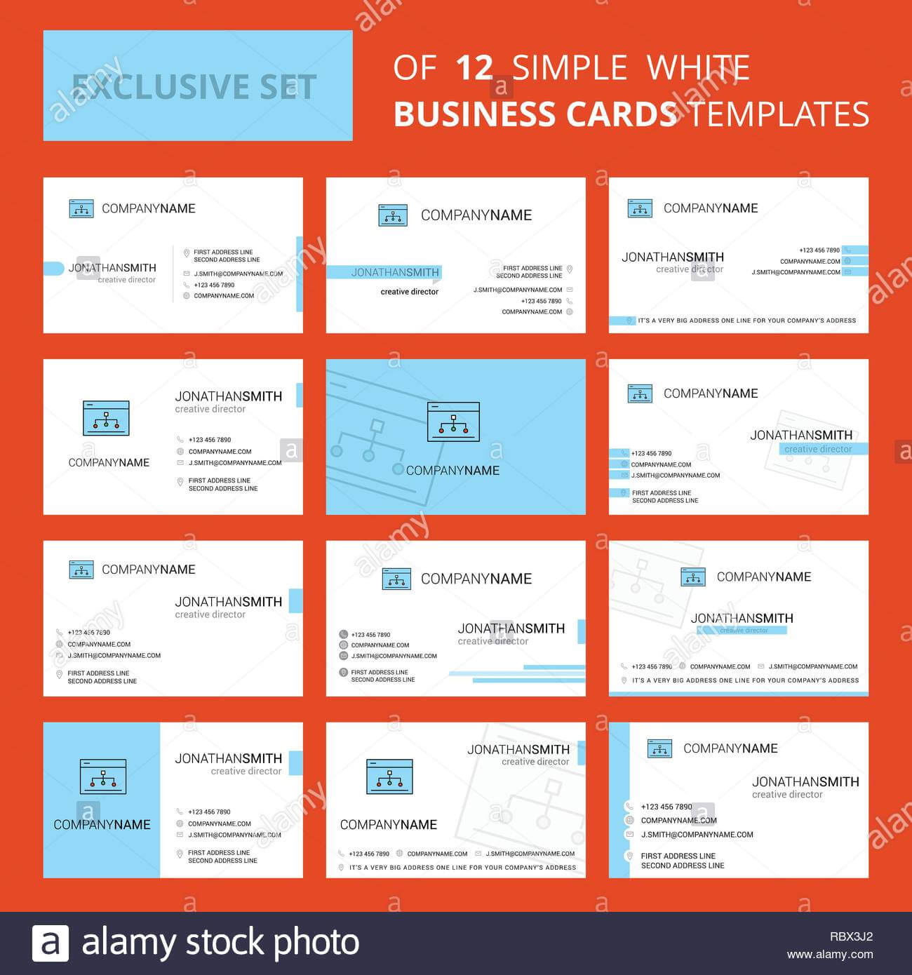 Set Of 12 Networking Creative Busienss Card Template Intended For Networking Card Template