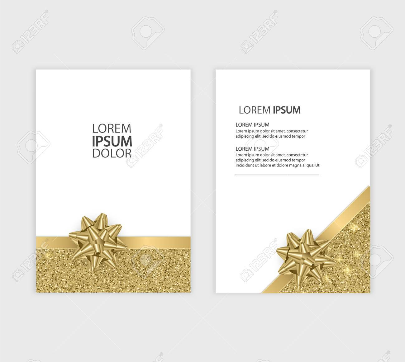 Set Of Gift Voucher Card Template, Advertising Or Sale. Template.. Inside Advertising Card Template