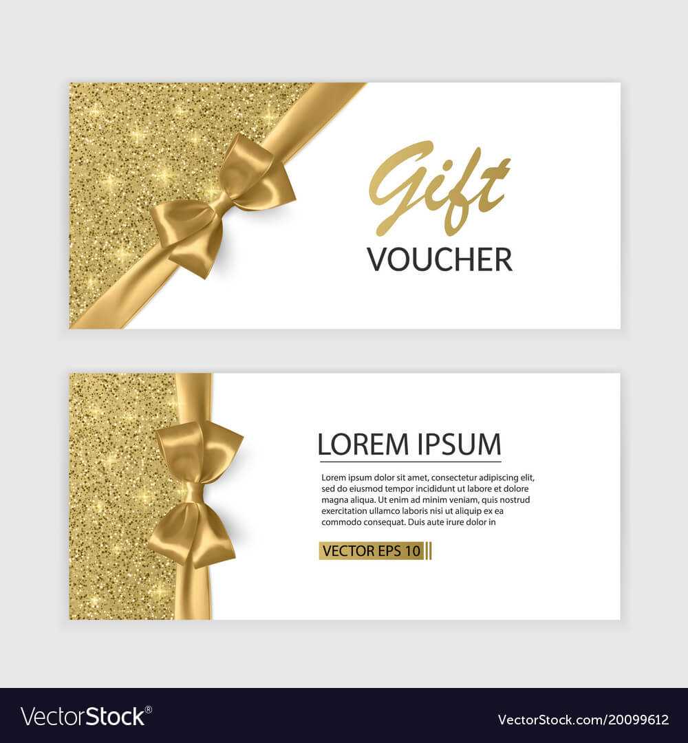 Set Of Gift Voucher Card Template Advertising Or Within Advertising Card Template