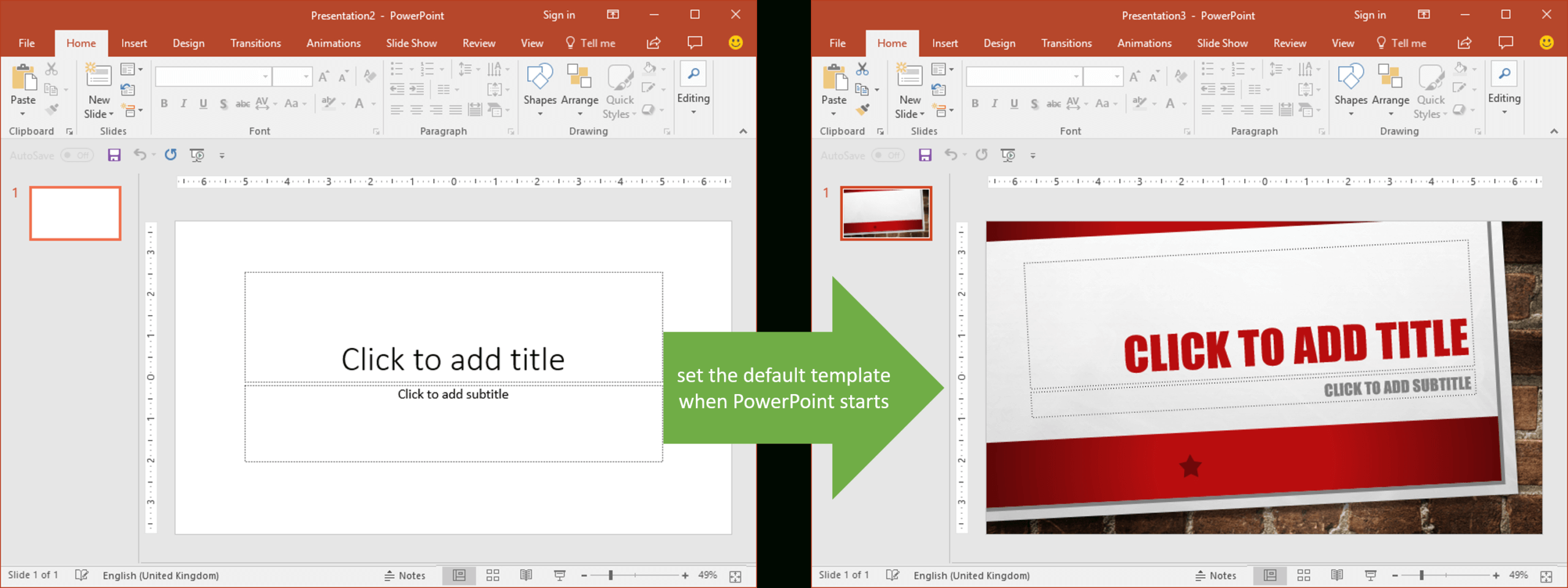 Set The Default Template When Powerpoint Starts | Youpresent Regarding Powerpoint Default Template