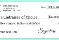 Signage 101 - Giant Check Uses And Templates | Signs Blog pertaining to Customizable Blank Check Template