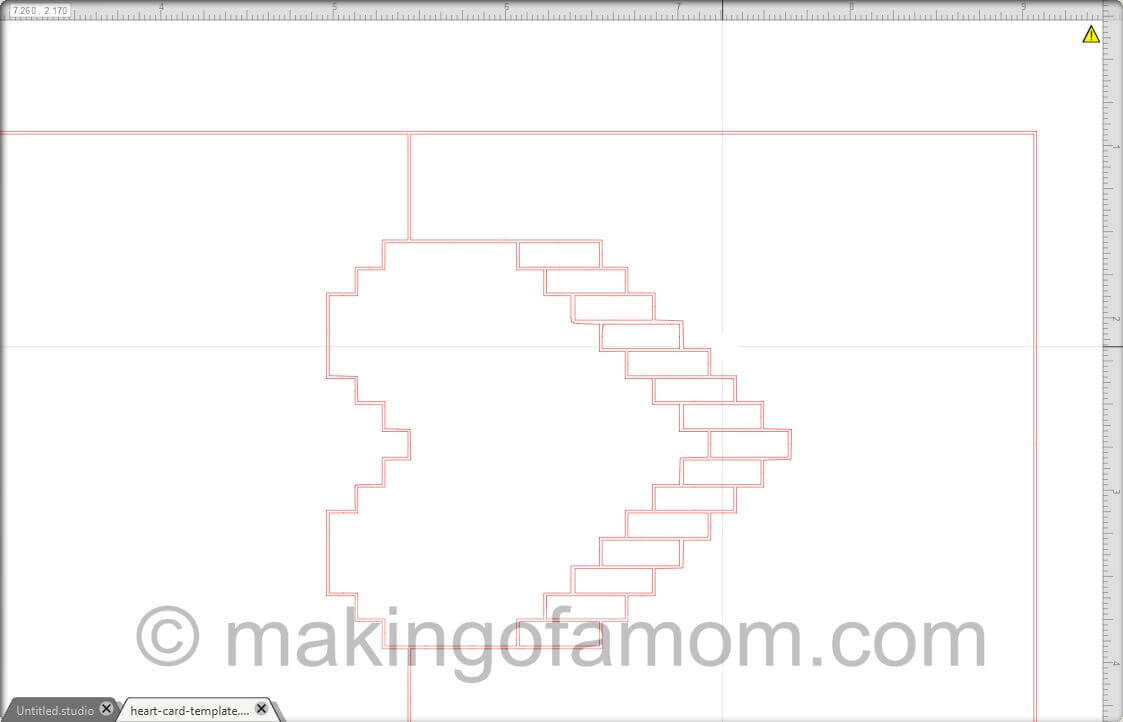 Silhouette Tutorial: Valentine Pixelated Popup Heart Card Pertaining To Pixel Heart Pop Up Card Template