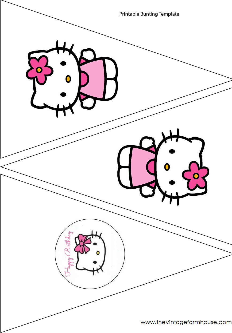 Simple Cute Hello Kitty Free Printable Kit. - Oh My Fiesta With Hello Kitty Banner Template