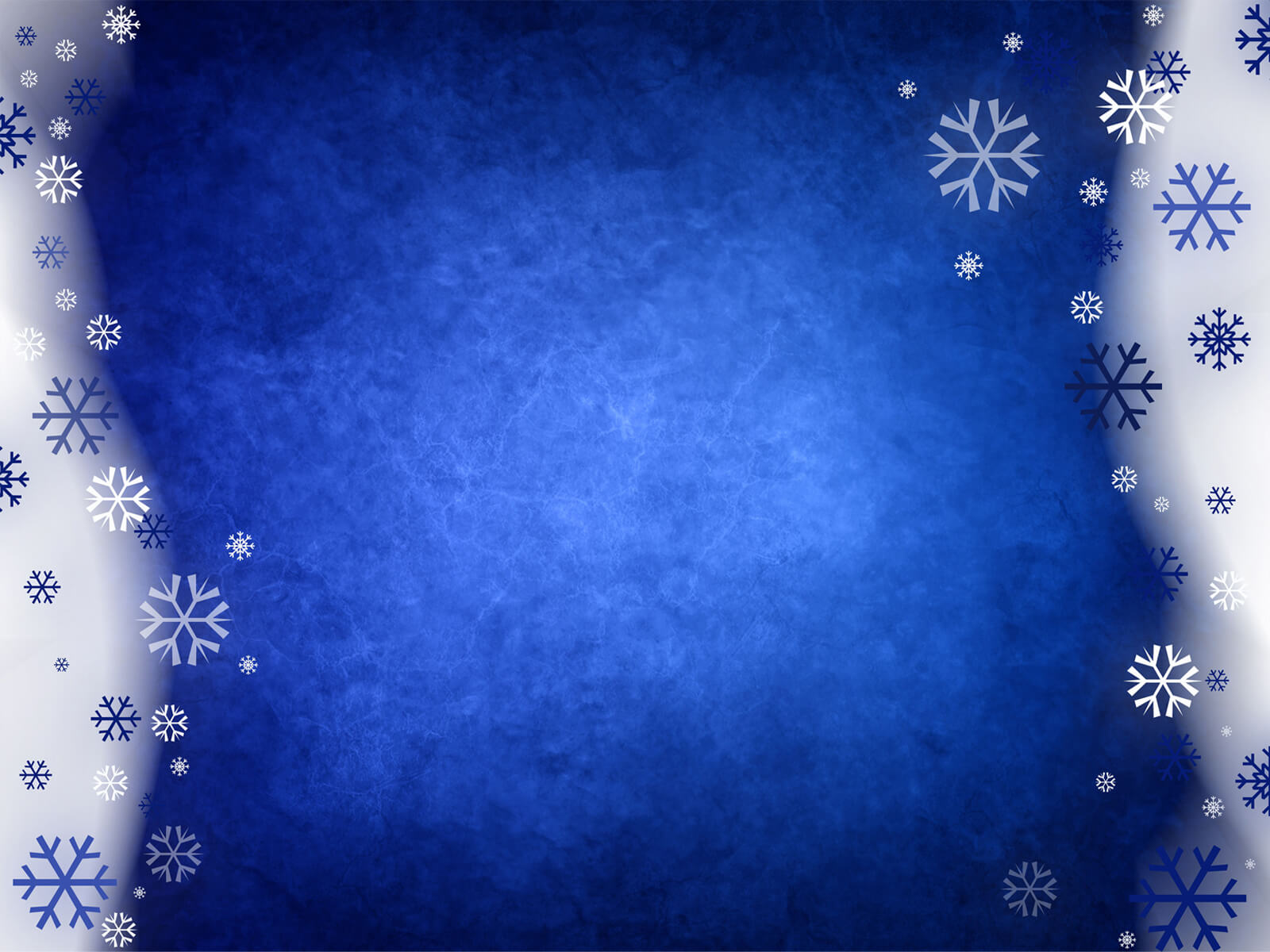 Snowy Blue Abstract Powerpoint Templates – Blue, Christmas In Snow Powerpoint Template