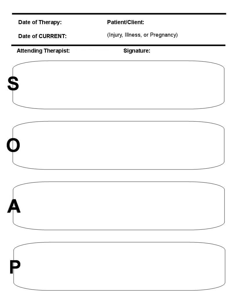 Soap Note Template Pdf – Yatay.horizonconsulting.co In Blank Soap Note Template