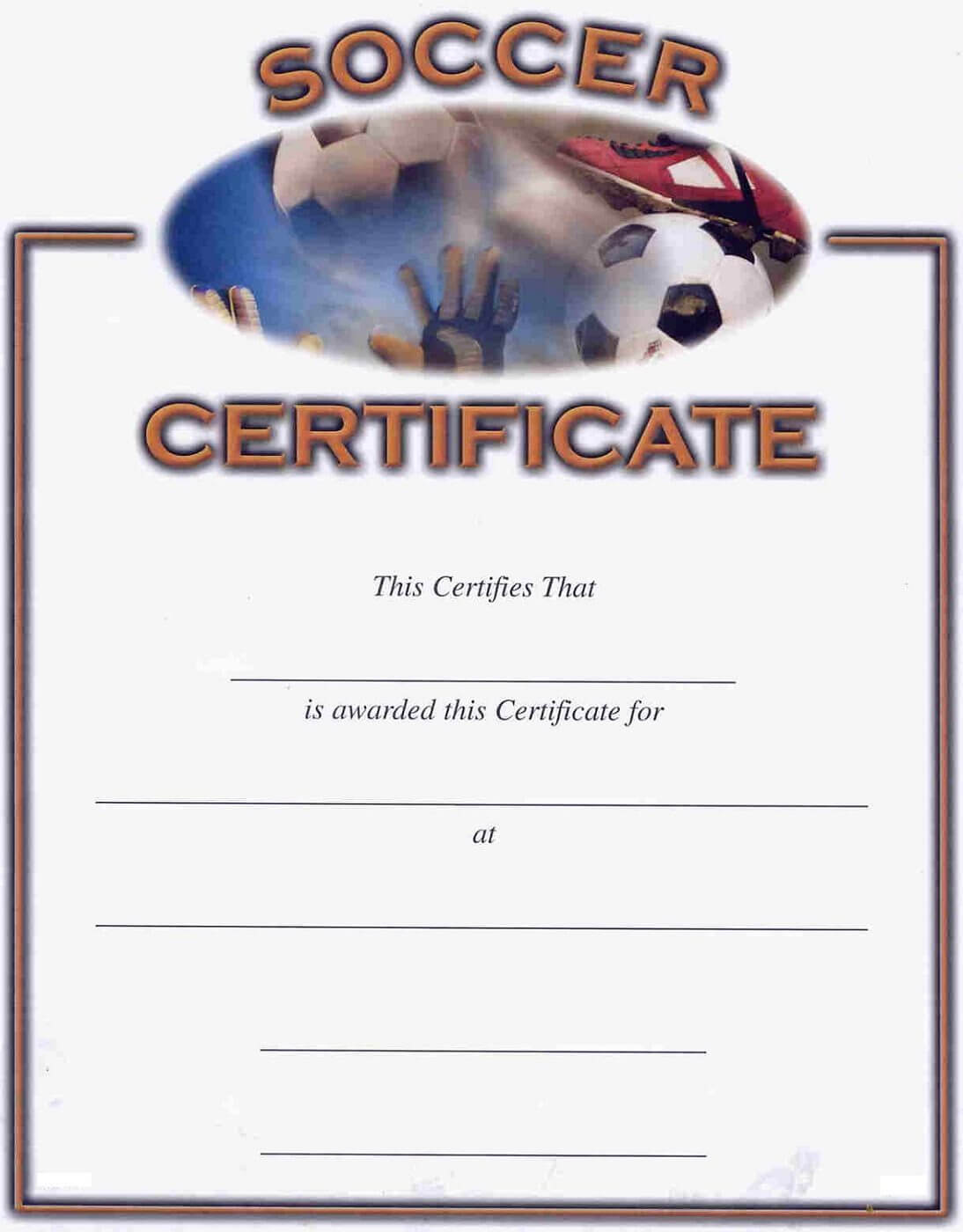 Soccer Award Certificates – Kids Learning Activity Pertaining To Soccer Certificate Templates For Word