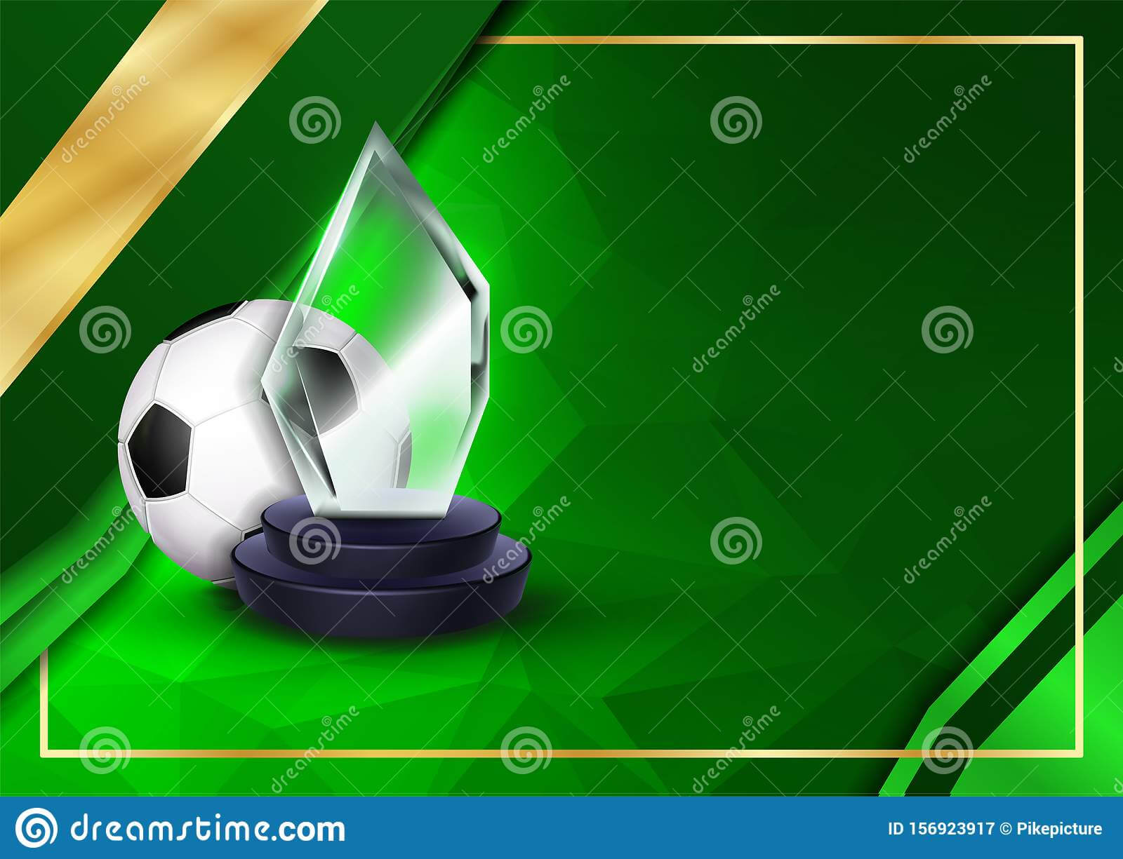 Soccer Certificate Diploma With Glass Trophy Vector. Sport Within Soccer Award Certificate Template