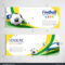Soccer Tournament Modern Sport Banner Template Stock Vector In Sports Banner Templates