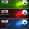 Soccer Tournament Modern Sport Banner Template Stock Vector Regarding Sports Banner Templates