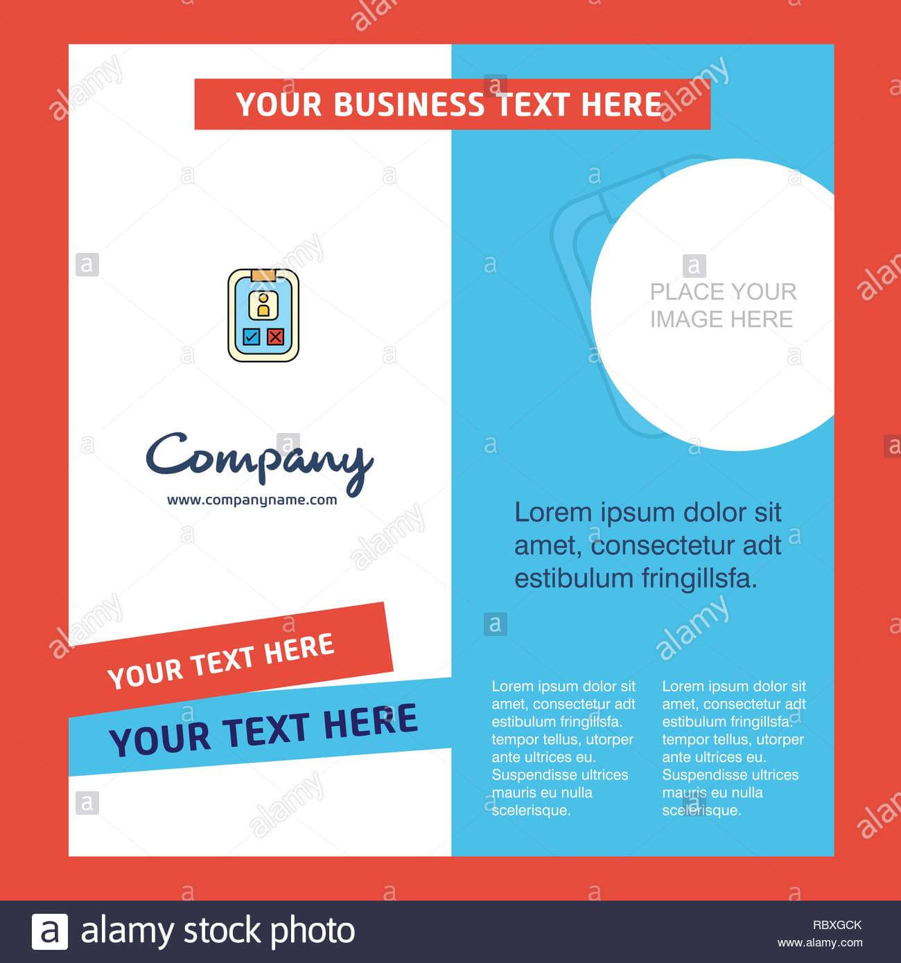 Social Media User Profile Company Brochure Template. Vector Inside Social Media Brochure Template