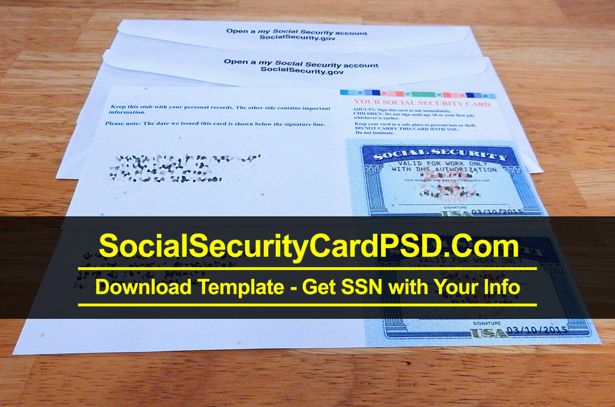 Social Security Card Psd Template Collection 2020 In Social Security Card Template Photoshop