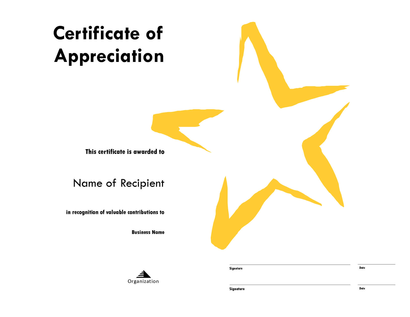 Star Award Certificate Templates Free Image Inside Star Award Certificate Template
