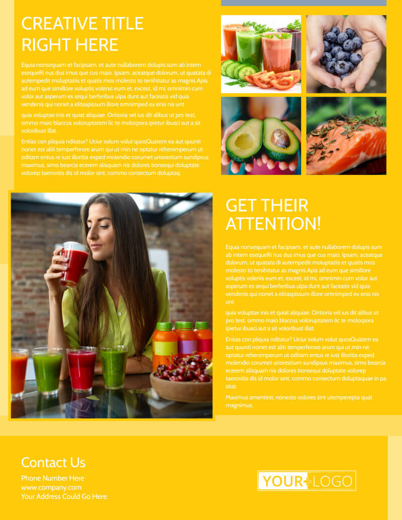 Start Today Nutrition Flyer Template Throughout Nutrition Brochure Template