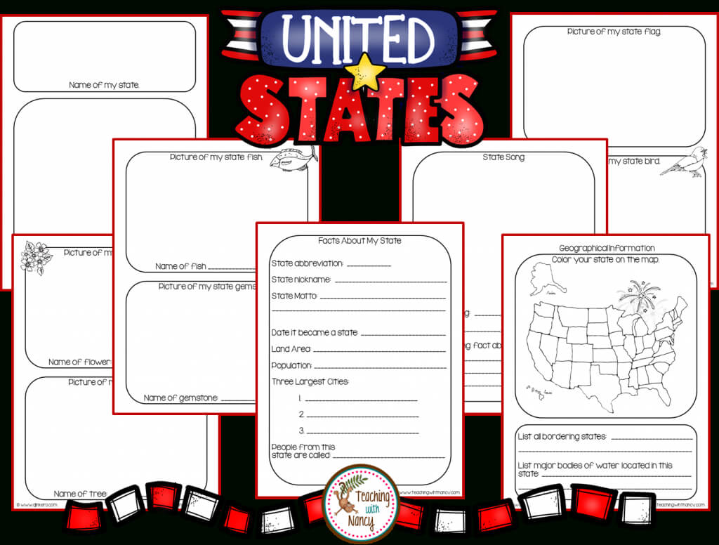 State Report Research Project Made Easy! | Teaching With Nancy Pertaining To State Report Template