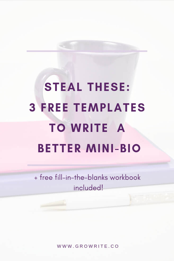 Steal These Free Templates To Write A Better Mini Bio Within Free Bio Template Fill In Blank