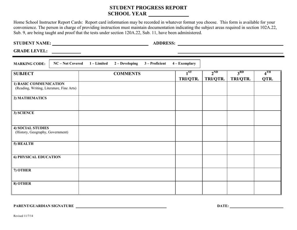 Student Progress Report School Year Regarding Student Progress Report Template