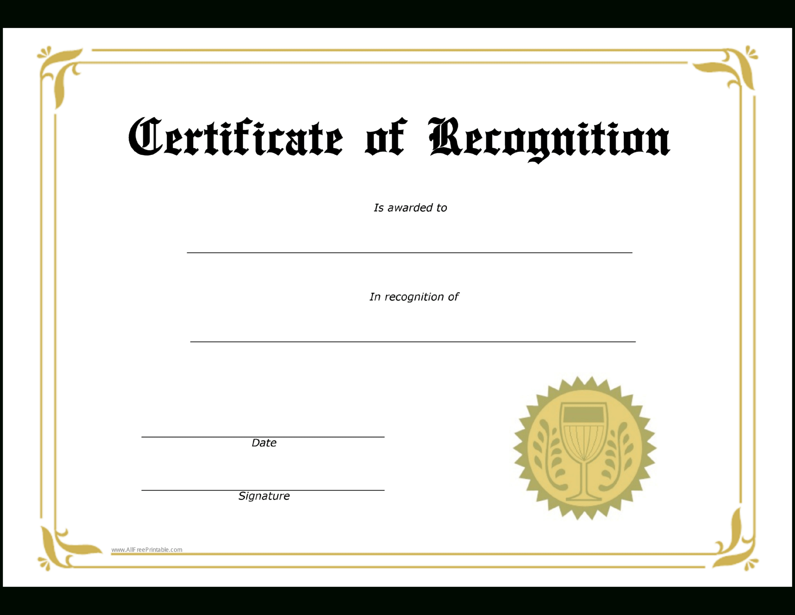Student Recognition Award Template | Templates At Intended For Student Of The Year Award Certificate Templates