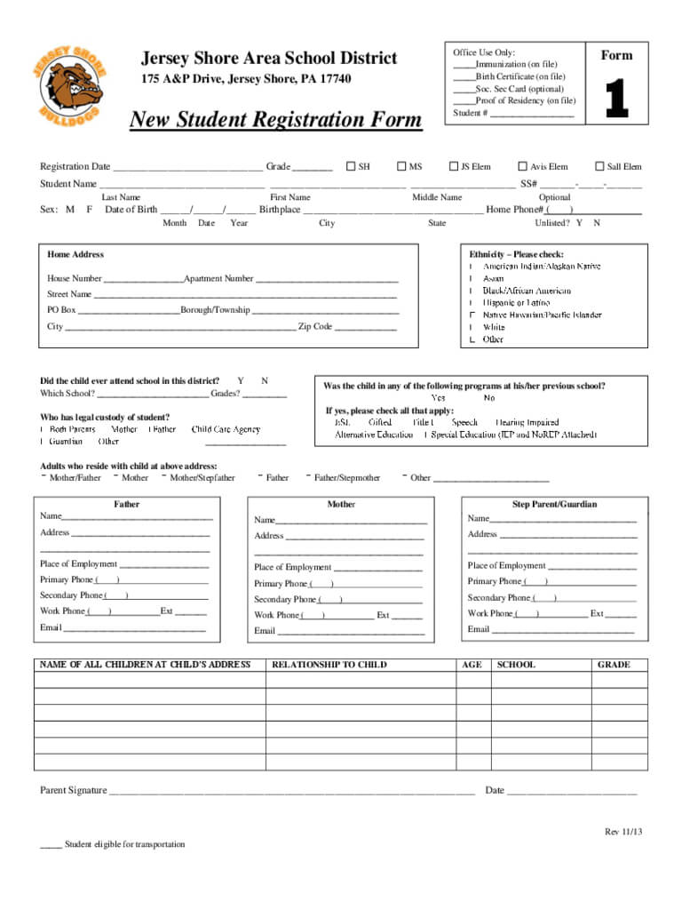 Student Registration Form – 5 Free Templates In Pdf, Word Regarding Registration Form Template Word Free