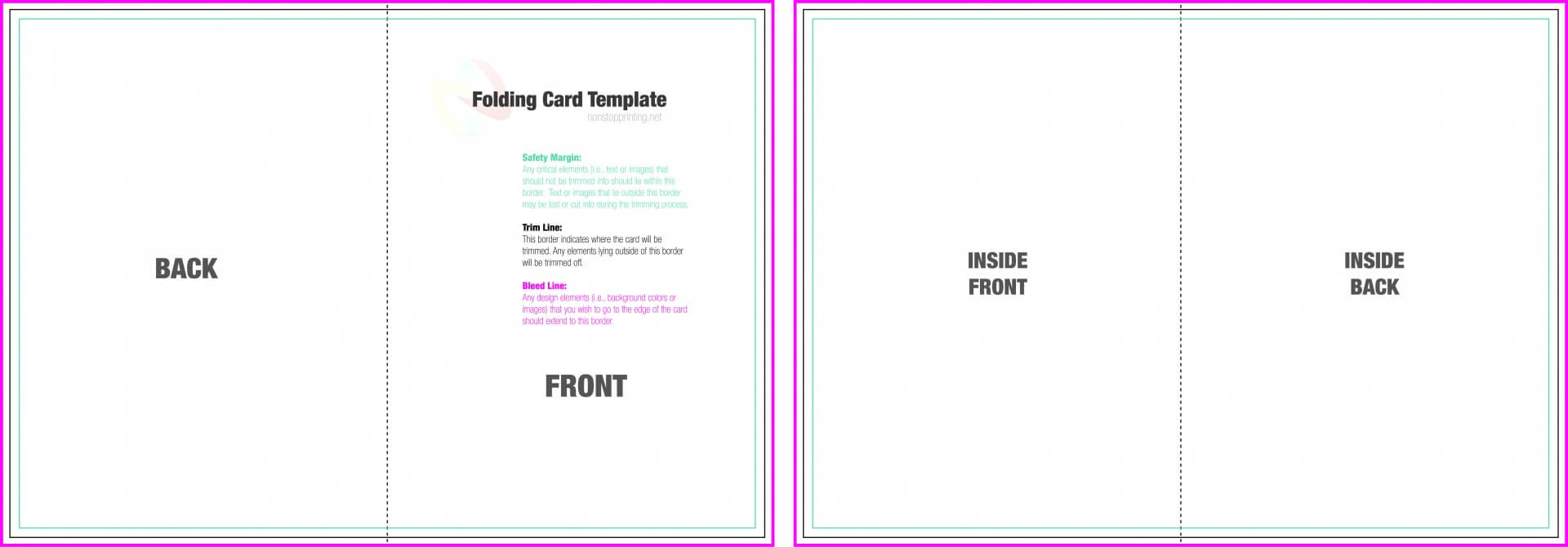 Stupendous Quarter Fold Card Template Photoshop Ideas Regarding Foldable Card Template Word
