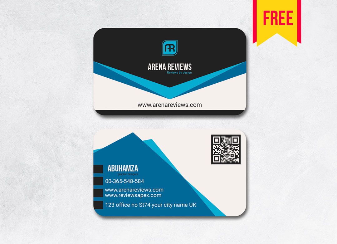 Stylish Business Card Design | Free Download – Arenareviews Intended For Visiting Card Templates Download
