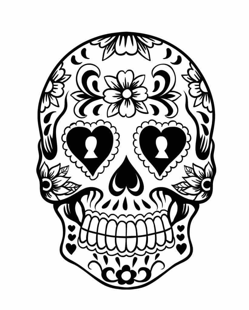 Sugar Skull Drawing | Free Download Best Sugar Skull Drawing Pertaining To Blank Sugar Skull Template