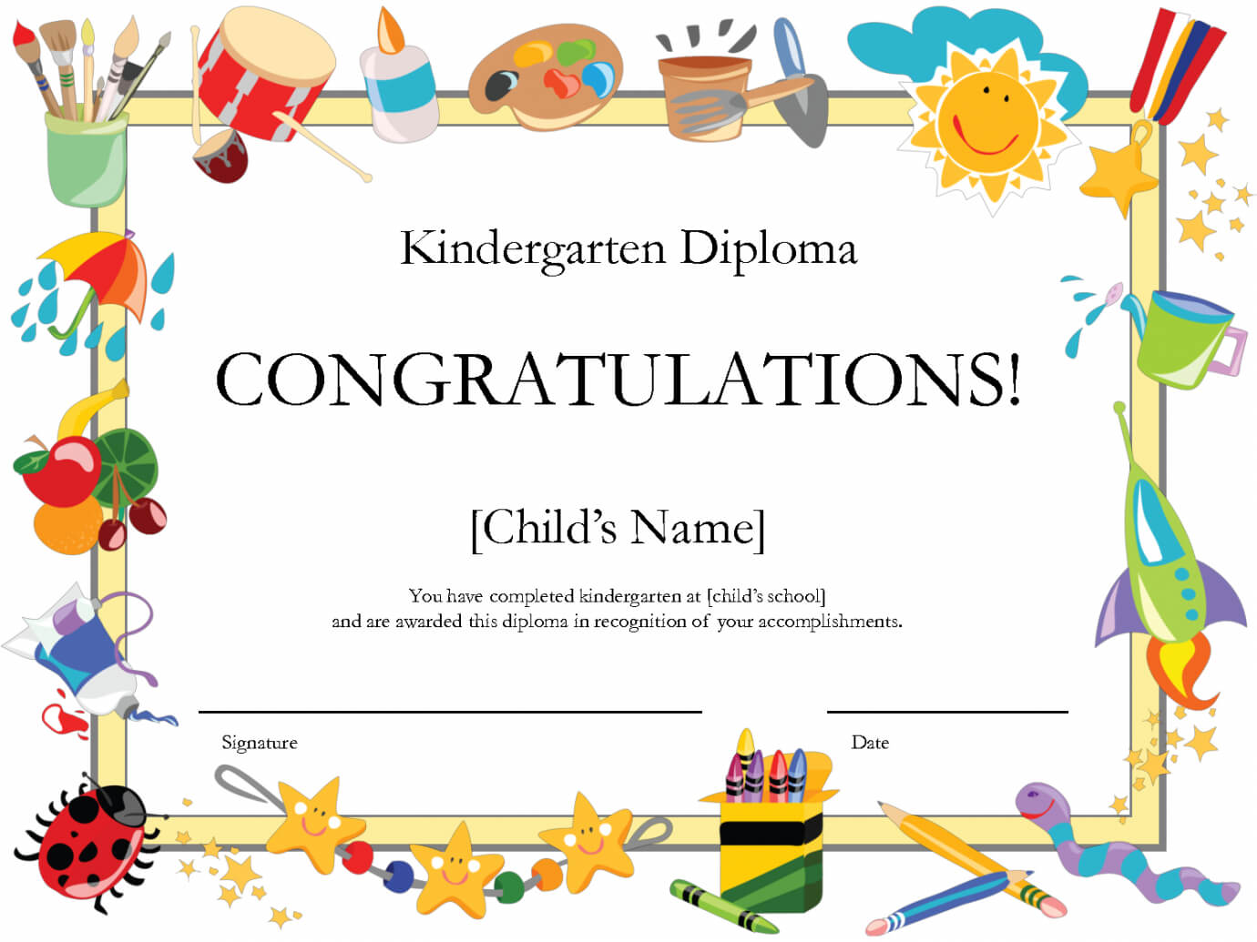 Sunday School Promotion Certificate Templates – Yatay With Regard To Free Vbs Certificate Templates
