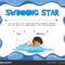 Swim Certificate Template | Swimming Star Certification Intended For Swimming Award Certificate Template