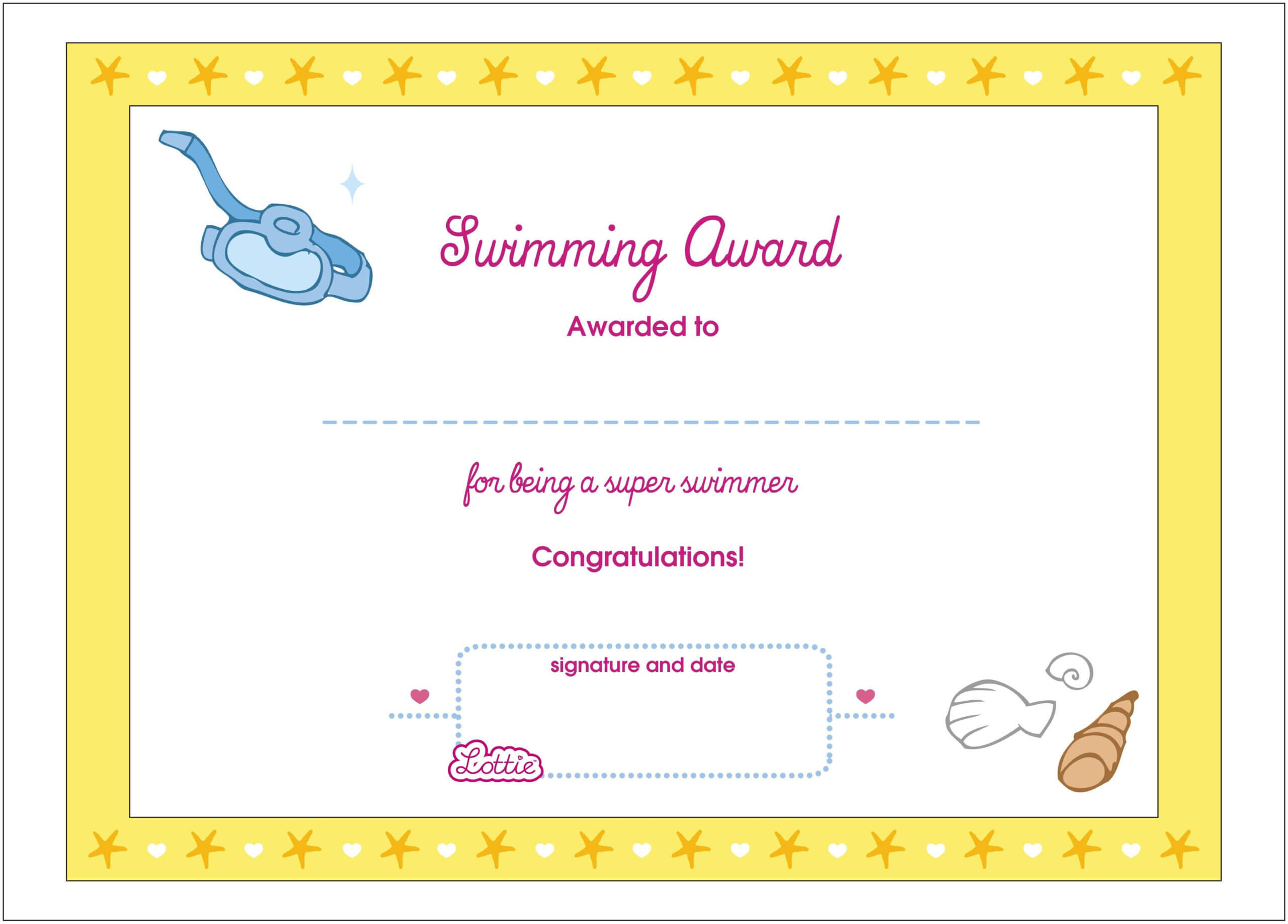 Swimming Certificates Template – Yatay.horizonconsulting.co Pertaining To Free Swimming Certificate Templates