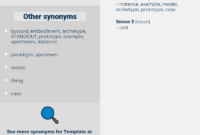 Synonyms For Template, Antonyms For Template - Thesaurus inside Another Word For Template