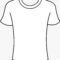 T Shirt Template Clipart With Regard To Blank T Shirt Outline Template
