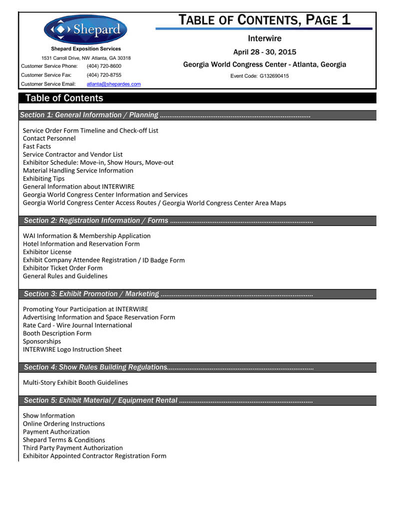 Table Of Contents, Page 1 | Manualzz Inside Dd Form 2501 Courier Authorization Card Template