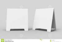 Tablet Tent Card Talkers Promotional Menu Card White Blank with regard to Blank Tent Card Template