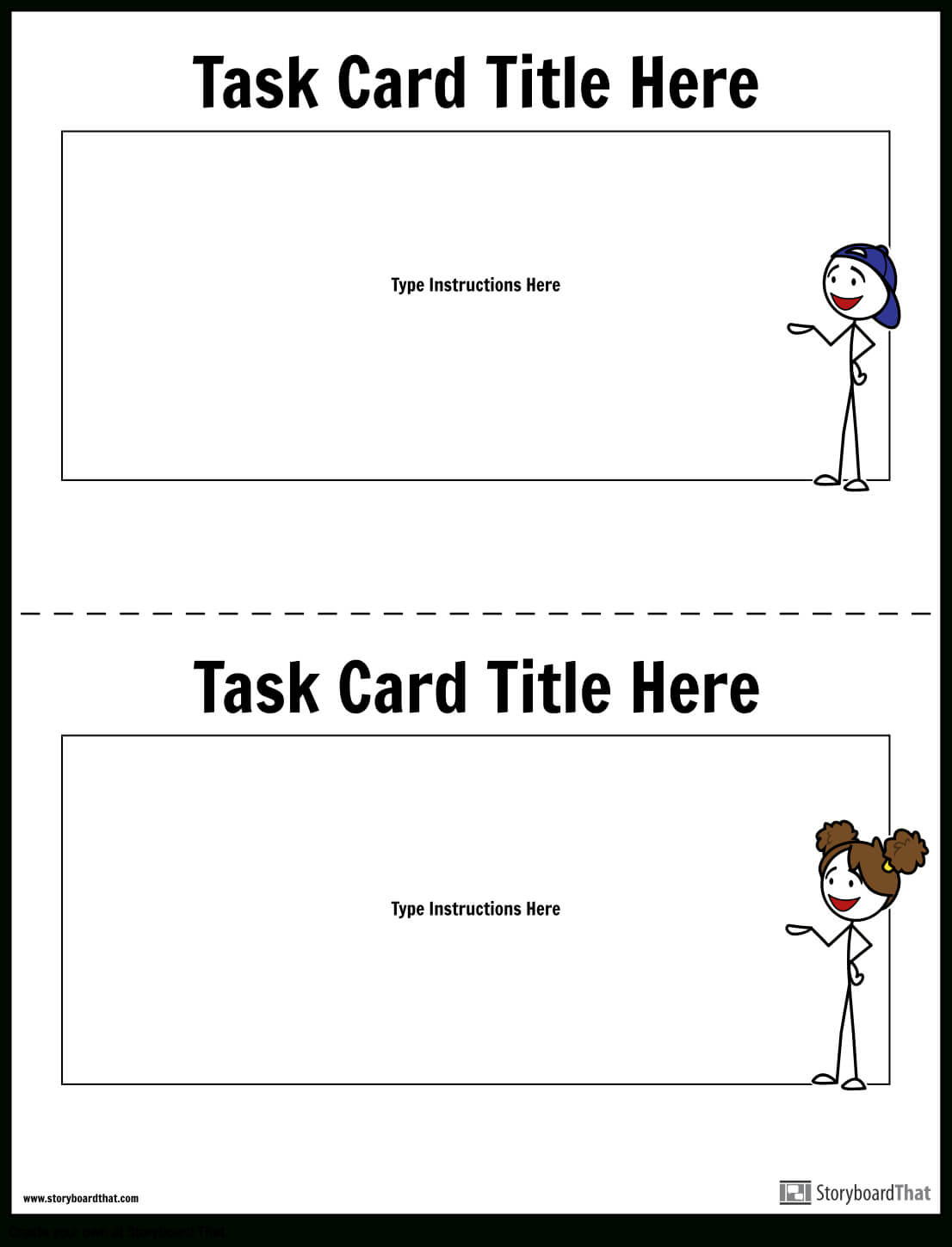 Task Card Template 1 Storyboardworksheet Templates Within Task Card Template