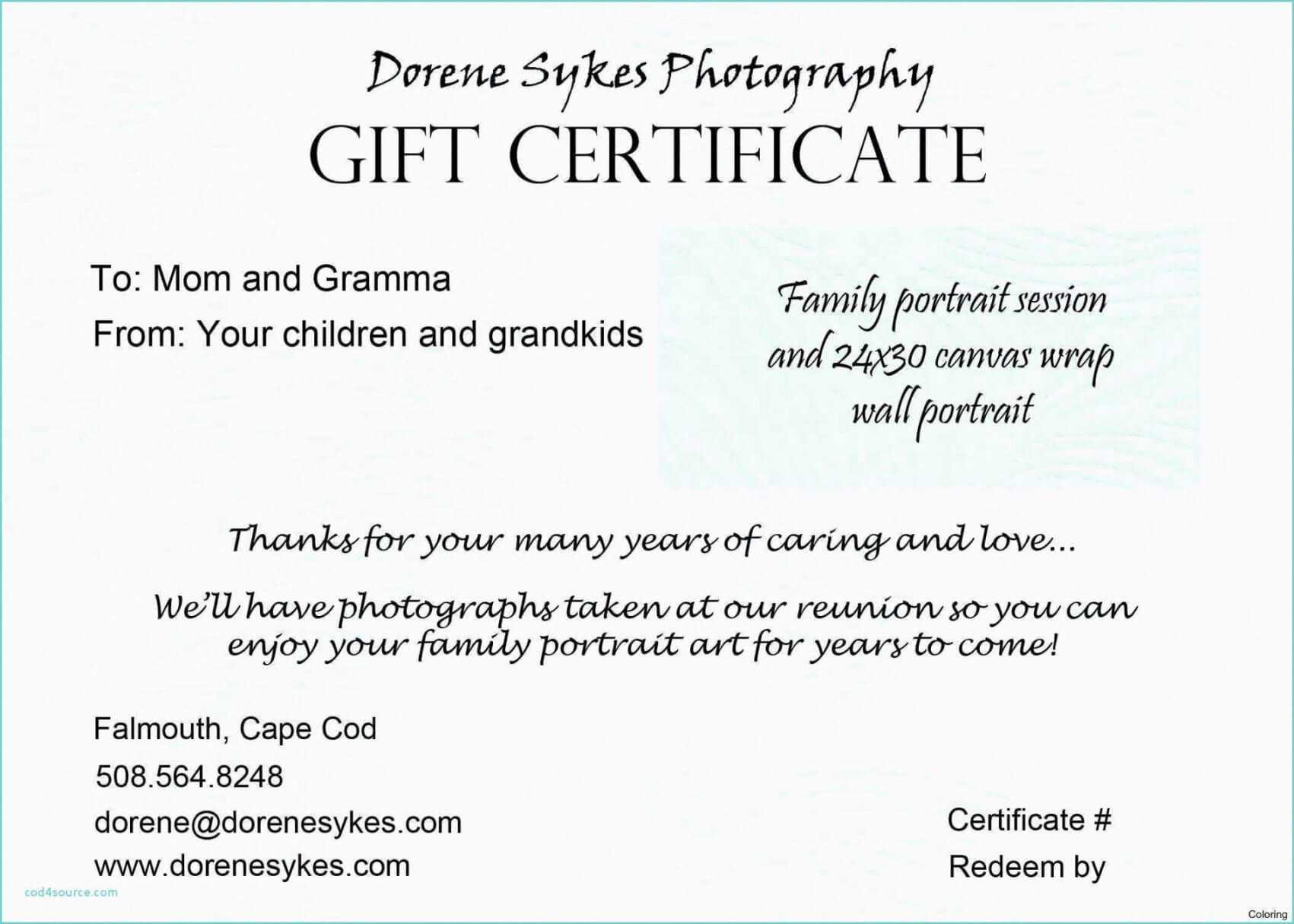 Tattoo Gift Certificate Template For Tattoo Gift Certificate Template