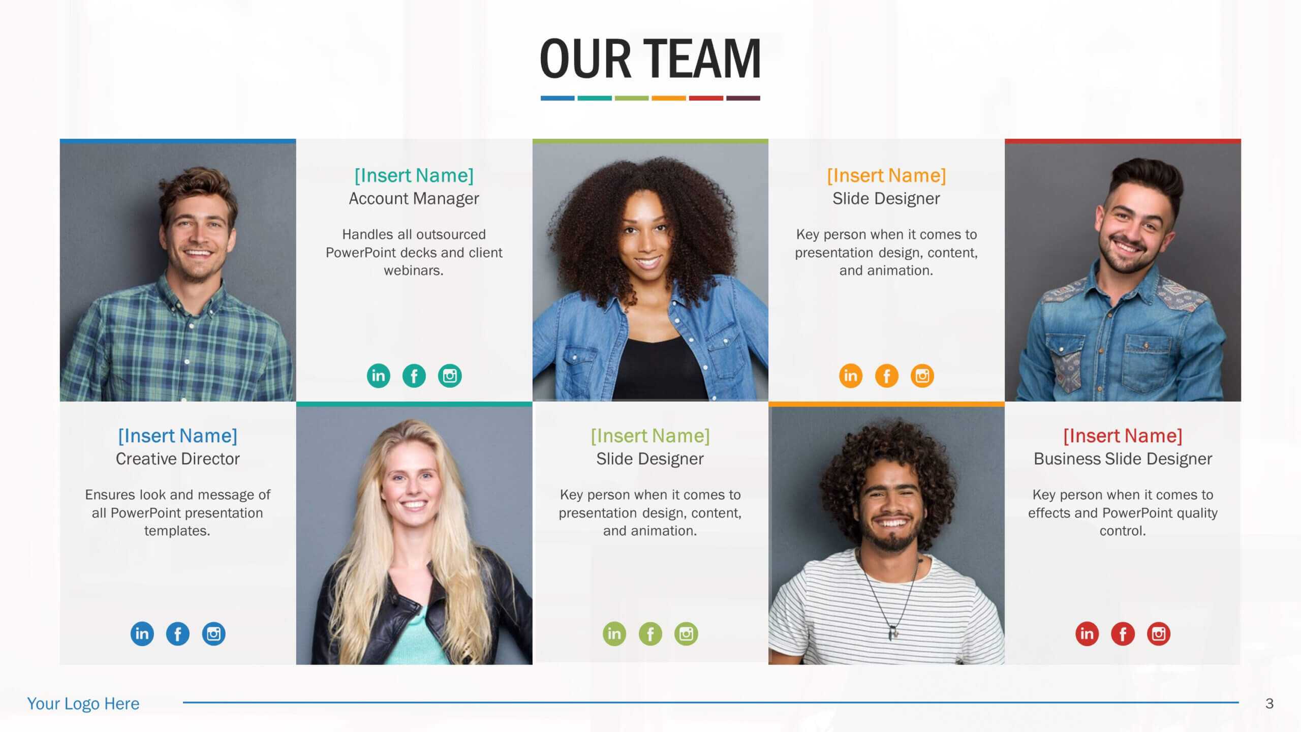 Team Biography Slides For Powerpoint Presentation Templates Regarding Biography Powerpoint Template