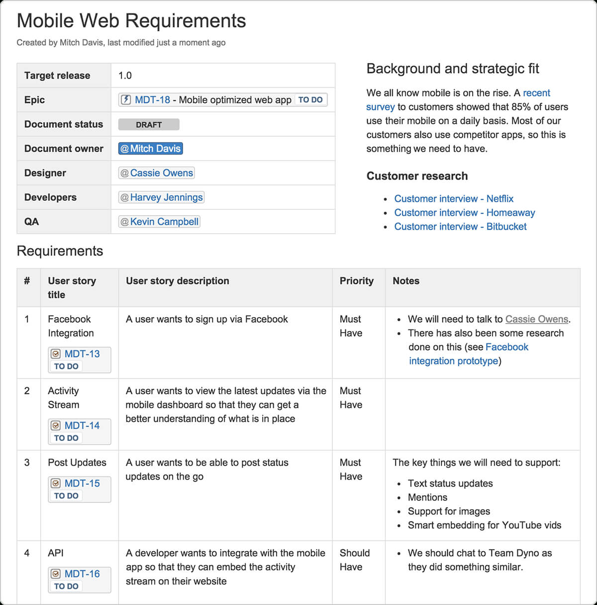 Technical Documentation In Software Development: Types And Throughout Product Requirements Document Template Word