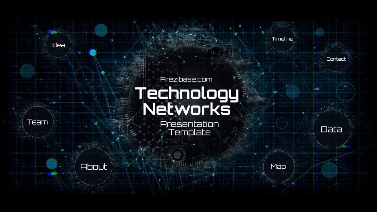 Technology Network Presentation Template | Prezibase With Powerpoint Templates For Technology Presentations