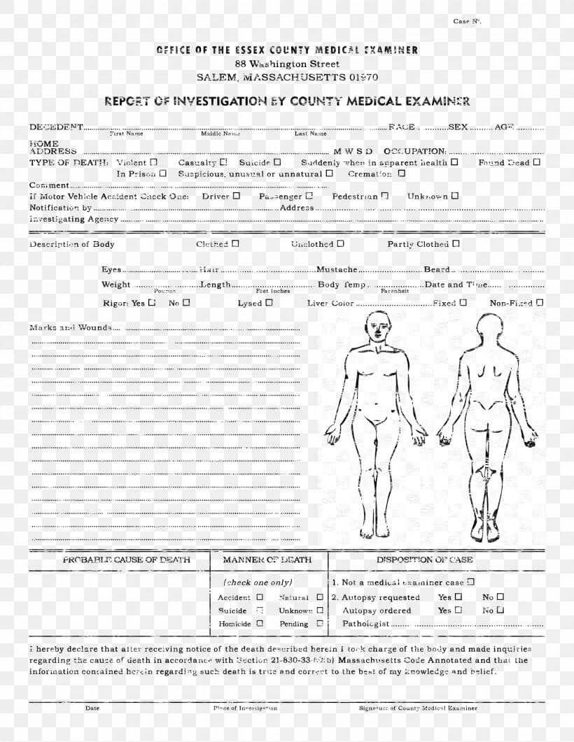 Template Autopsy Microsoft Word Report Résumé, Png Within Coroner's Report Template