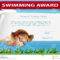 Template Certificate Swimming Award Stock Illustrations – 17 Pertaining To Free Swimming Certificate Templates