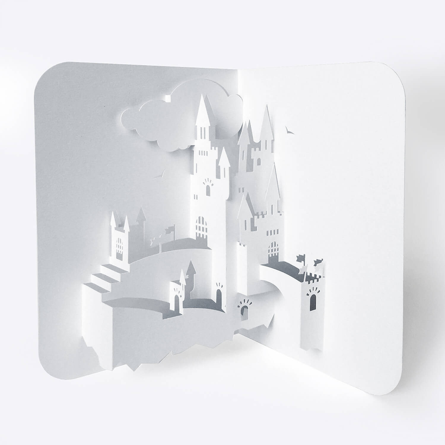 Template Pop Up Card «Castle» Regarding Popup Card Template Free