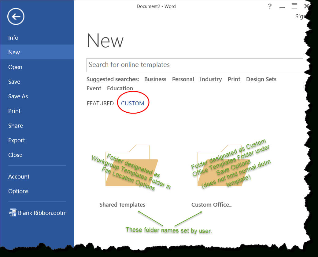 Templates In Microsoft Word – One Of The Tutorials In The With Word Cannot Open This Document Template