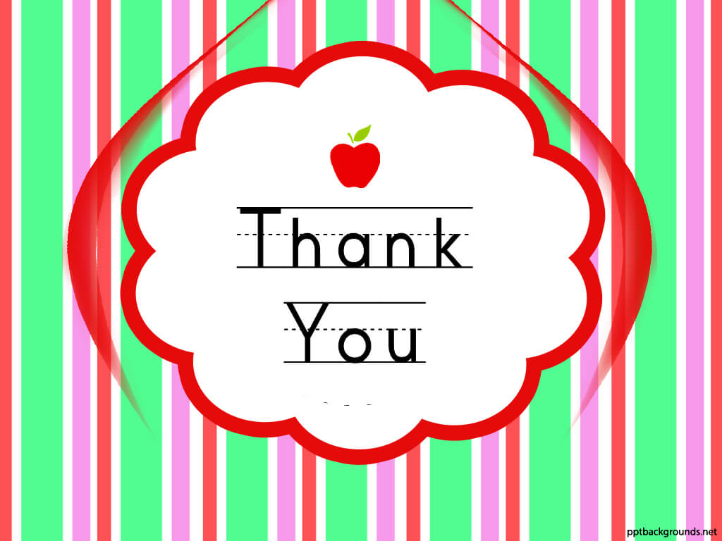 Thank You Cards For Teachers Backgrounds For Powerpoint Within Powerpoint Thank You Card Template