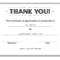 Thank You Certificate – Download Free Template In Farewell Certificate Template
