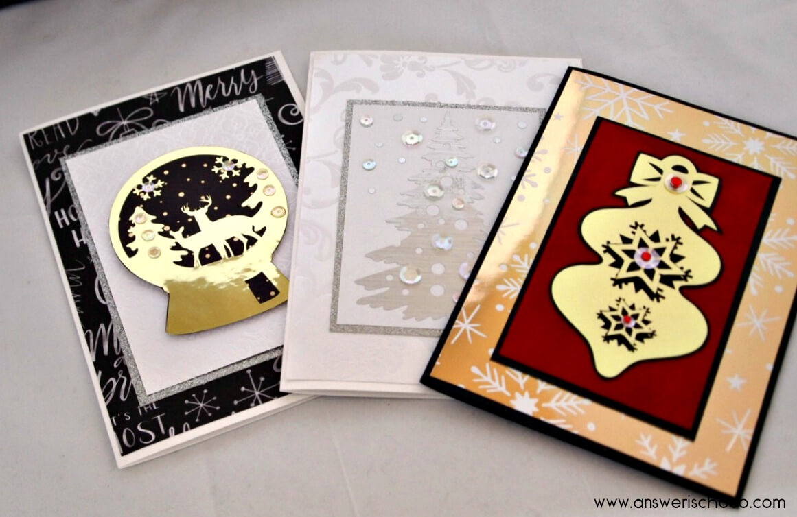 The Answer Is Chocolate: Silhouette On Line Store With Recollections Cards And Envelopes Templates