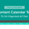 The Best 2020 Content Calendar Template: Get Organized All Year With Regard To Blank Activity Calendar Template