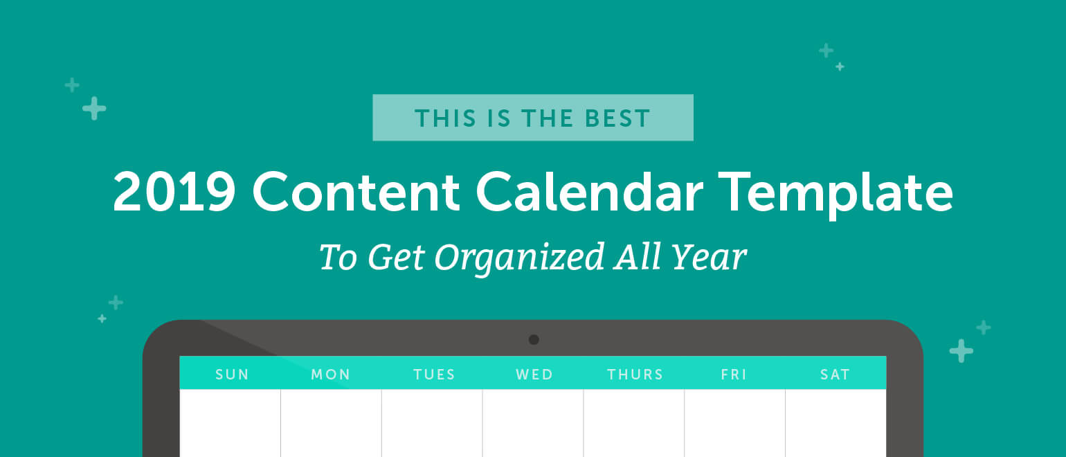 The Best 2020 Content Calendar Template: Get Organized All Year With Regard To Blank Activity Calendar Template