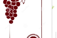 The Blank Wine Label Stock Vector. Illustration Of Decor throughout Blank Wine Label Template
