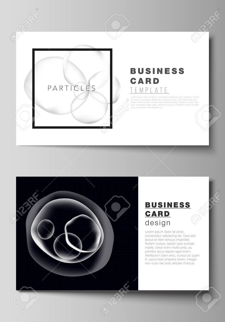 The Minimalistic Editable Vector Layout Of Two Creative Business.. In Medical Business Cards Templates Free